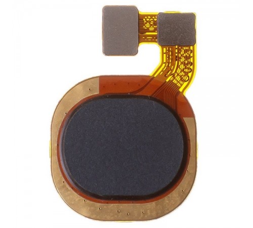 Шлейф для Tecno Spark 7 (KF6), Spark 7T (KF6p), сканера отпечатка пальца (Touch ID), черный (Magnet Black), Original (PRC)