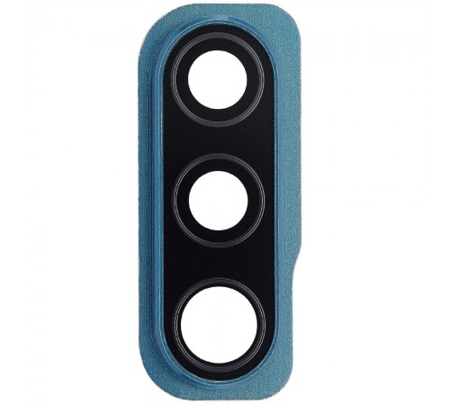 Стекло камеры для Samsung A507 Galaxy A50s, зеленое (Prism Crush Green), с рамкой