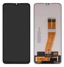 Дисплей для Samsung A025F/DS Galaxy A02s, M025 Galaxy M02s, черный, без рамки, с желтым шлейфом, (Box) (160,5x72 mm)