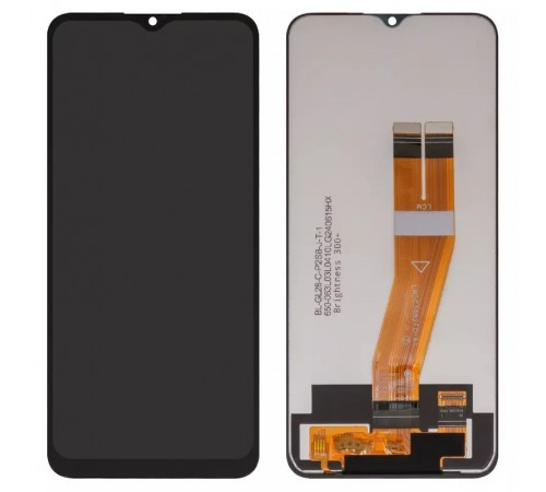 Дисплей для Samsung A025F/DS Galaxy A02s, M025 Galaxy M02s, чорний, без рамки, з жовтим шлейфом, (Box) (160,5x72 mm)