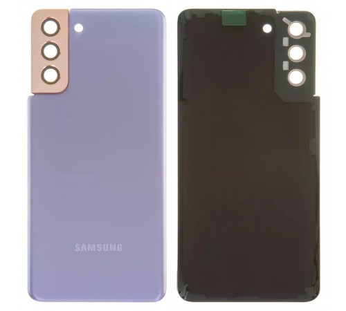 Задняя панель корпуса для Samsung G996 Galaxy S21 Plus 5G, фиолетовая (Phantom Violet) + стекло камеры Задняя панель корпуса для Samsung G996 Galaxy S21 Plus 5G, фиолетовая (Phantom Violet) + стекло камеры
