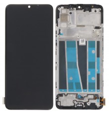 Дисплей для Oppo A91, чорний, з рамкою, Original (PRC)