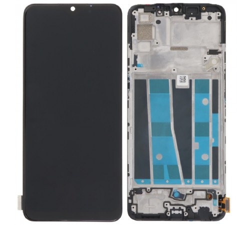 Дисплей для Oppo A91, чорний, з рамкою, Original (PRC)