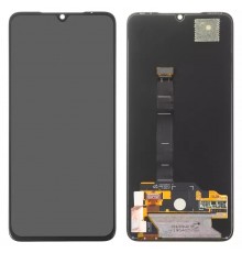 Дисплей для Xiaomi Mi 9, черный, без рамки, Оригинал (переклеено стекло), M1902F1G