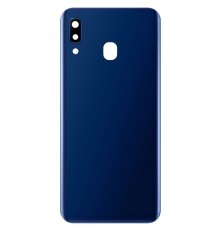 Задняя панель корпуса для Samsung A205F/DS Galaxy A20, синяя + стекло камеры