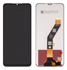 Дисплей для Tecno Spark 10, черный, без рамки, Оригинал (переклеено стекло), KI5Q