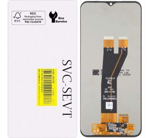 Дисплей для Samsung A146B Galaxy A14 5G, черный, без рамки, Original