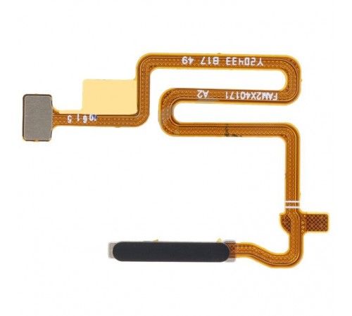 Шлейф для Oppo A54 5G, A73 5G, A74 5G, сканера відбитка пальця (Touch ID), чорний (Fluid Black), Original (PRC)