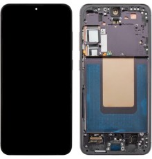 Дисплей для Samsung S926 Galaxy S24 Plus, черный (Onyx Black), с рамкой, High Copy (OLED)