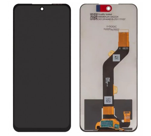 Дисплей для Infinix Hot 30 Play NFC, черный, без рамки, Сopy, X6835B, X6835