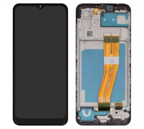 Дисплей для Samsung A035G Galaxy A03, чорний, з рамкою, Original (PRC), 163 x 72 mm Дисплей для Samsung A035G Galaxy A03, чорний, з рамкою, Original (PRC), 163 x 72 mm