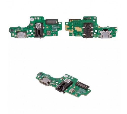 Шлейф для Tecno Spark 6 Go (KE5, KE5J), Spark Go (2020) (KE5S), коннектора зарядки, коннектора наушников, микрофона, плата зарядки, High Copy