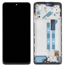 Дисплей для Xiaomi Redmi Note 11 Pro, Redmi Note 11 Pro 5G, чорний, з рамкою, Original (PRC) (переклеєне скло)