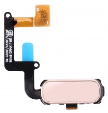 Шлейф для Samsung A320F Galaxy A3 (2017), A320Y Galaxy A3 (2017), A520F Galaxy A5 (2017), кнопки Home, рожевий
