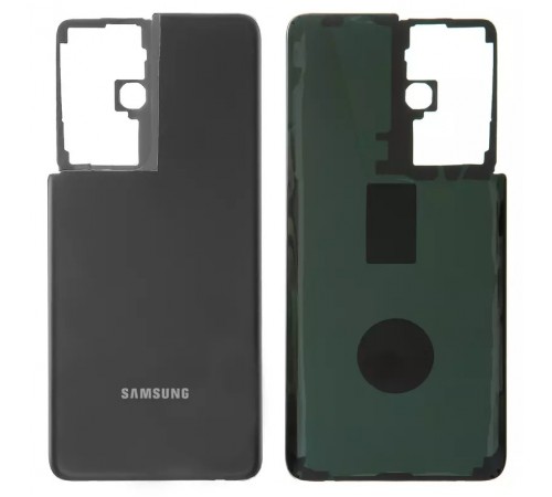 Задняя панель корпуса для Samsung G998 Galaxy S21 Ultra 5G, черная Задняя панель корпуса для Samsung G998 Galaxy S21 Ultra 5G, черная