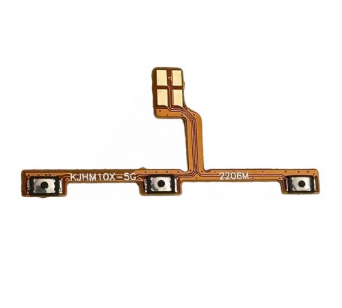 Шлейф для Xiaomi Redmi 10X 5G, кнопки включения, кнопок громкости звука