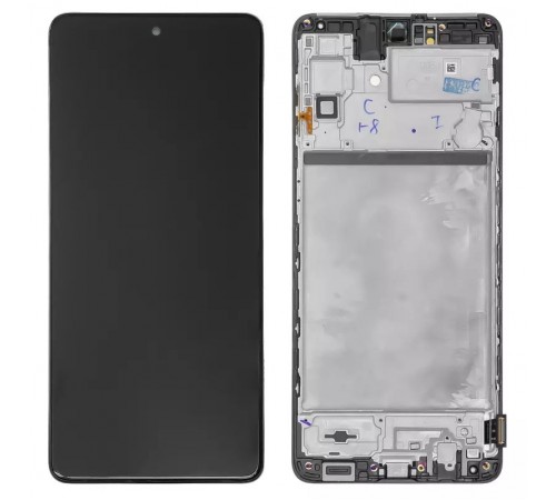 Дисплей для Samsung M515 Galaxy M51, чорний, з рамкою, Original (PRC)