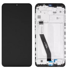 Дисплей для Xiaomi Redmi 9, чорний, з рамкою, Original (PRC), M2004J19G, M2004J19C
