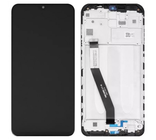 Дисплей для Xiaomi Redmi 9, чорний, з рамкою, Original (PRC), M2004J19G, M2004J19C