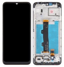 Дисплей для Motorola Moto E7 Power PAMH0001IN, чорний, з рамкою, High Copy