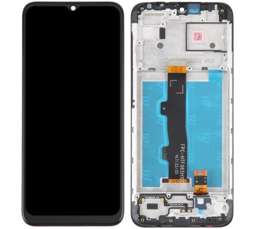 Дисплей для Motorola Moto E7 Power PAMH0001IN, чорний, з рамкою, High Copy