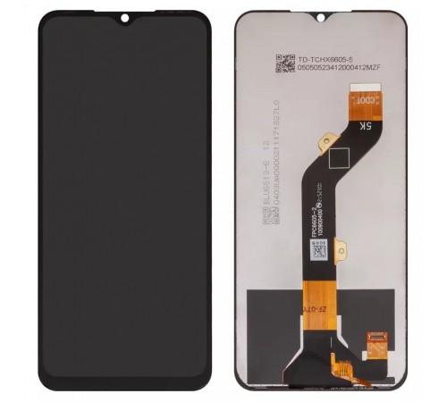 Дисплей для Tecno Spark 8C; Infinix Hot 12i, чорний, без рамки, (Box) KG5k, KG5j, FPC6605-2, 2365B48-01-015, 24-065X62-V18