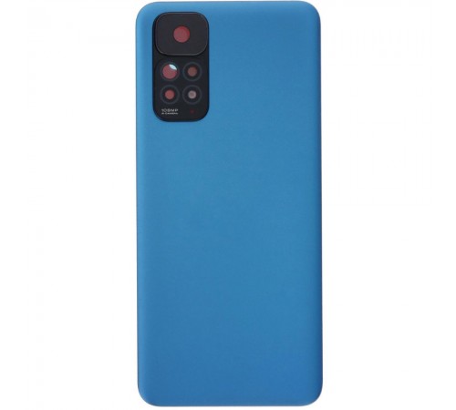 Задняя панель корпуса для Xiaomi Redmi Note 11S, синяя (Twilight Blue) + стекло камеры Задняя панель корпуса для Xiaomi Redmi Note 11S, синяя (Twilight Blue) + стекло камеры