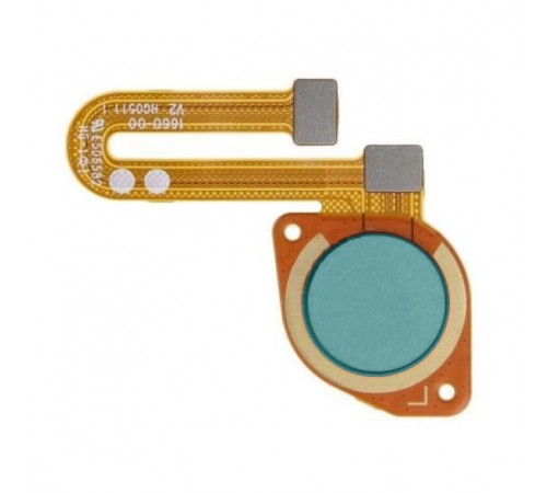 Шлейф для Motorola Moto G20 XT2128, Moto E7i Power XT2097, сканера отпечатка пальца (Touch ID), голубой (Breeze Blue)
