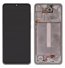 Дисплей для Samsung A336 Galaxy A33 5G, білий, з рамкою, Original (PRC)