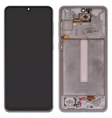 Дисплей для Samsung A336 Galaxy A33 5G, белый, с рамкой, Original (PRC)