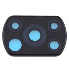 Стекло камеры для Xiaomi Poco X3, Poco X3 NFC, Poco X3 Pro, черное, с рамкой