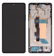 Дисплей для Xiaomi Redmi Note 13 5G, Poco F5, чорний, з рамкою, Original (PRC)  