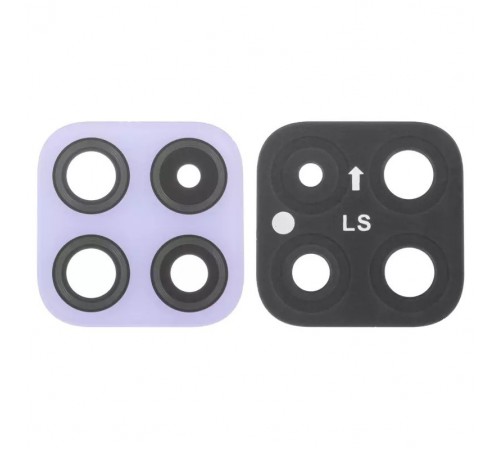 Скло камери для Samsung A226 Galaxy A22 5G, фіолетове, без рамки