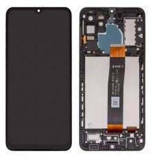 Дисплей для Samsung A326 Galaxy A32 5G, чорний, з рамкою, Оригінал (переклеєне скло), SM-A326B_REV0.0