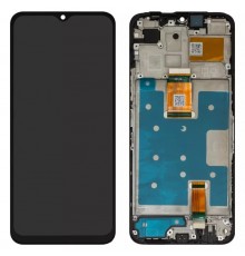 Дисплей для Huawei Honor X6b, чорний, з рамкою, Original (PRC), JDY-LX1, JDY-LX2