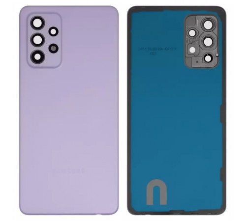 Задняя панель корпуса для Samsung A528 Galaxy A52s 5G, фиолетовая + стекло камеры