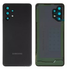 Задня панель корпусу для Samsung A325 Galaxy A32, чорна (Awesome Black) + скло камери