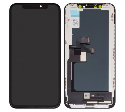 Дисплей для iPhone X, черный, с рамкой, Copy (TFT), ZY, LTPS HD+