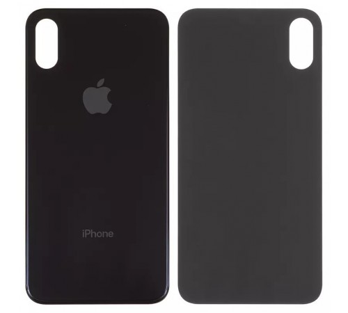 Задняя панель корпуса для iPhone XS, черная, нужно снять стекло камеры, small hole