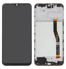 Дисплей для Samsung M205 Galaxy M20, черный, с рамкой, Original (PRC)