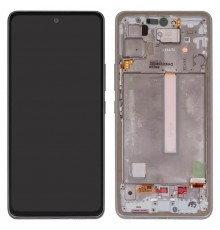 Дисплей для Samsung A536 Galaxy A53 5G, белый, с рамкой, Original (PRC)