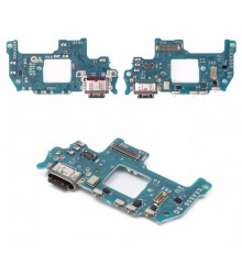 Шлейф для Samsung A556 Galaxy A55, коннектора зарядки, с микрофоном, с компонентами, Сopy, плата зарядки