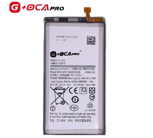 Аккумулятор G+OCA Pro EB-BG973ABU для Samsung G973 Galaxy S10, Li-ion, 3,85 B, 3400 мАч Аккумулятор G+OCA Pro EB-BG973ABU для Samsung G973 Galaxy S10, Li-ion, 3,85 B, 3400 мАч