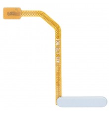 Шлейф для Samsung A155 Galaxy A15, кнопки включения, сканера отпечатка пальца (Touch ID), голубой (Magical Blue), Original (PRC)