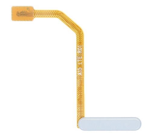 Шлейф для Samsung A155 Galaxy A15, кнопки включения, сканера отпечатка пальца (Touch ID), голубой (Magical Blue), Original (PRC)