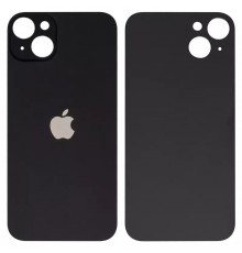 Задняя панель корпуса для iPhone 14 Plus, черная, не нужно снимать стекло камеры, Midnight, big hole