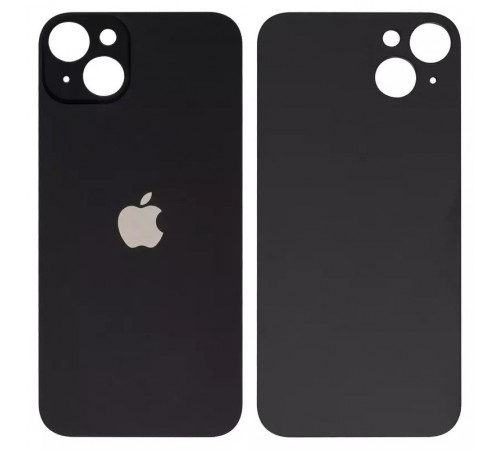 Задняя панель корпуса для iPhone 14 Plus, черная, не нужно снимать стекло камеры, Midnight, big hole