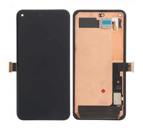 Дисплей для Google Pixel 5, чорний, з рамкою, з динаміком, Original (PRC) (з розбирання)