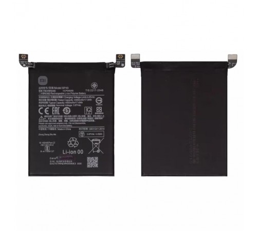 Аккумулятор BP49 для Xiaomi Poco F4, Redmi K40S, Li-Polymer, 3,87 B, 4500 мАч, Original (PRC), M1805E10A, 22021211RC