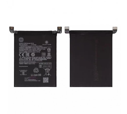 Аккумулятор BP49 для Xiaomi Poco F4, Redmi K40S, Li-Polymer, 3,87 B, 4500 мАч, Original (PRC), M1805E10A, 22021211RC Аккумулятор BP49 для Xiaomi Poco F4, Redmi K40S, Li-Polymer, 3,87 B, 4500 мАч, Original (PRC), M1805E10A, 22021211RC